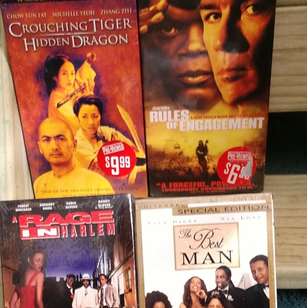 NEW 📌SALE $6.📌 SALE Four VHS Movies Factory Sealed Comedy-Action-Martial Arts-